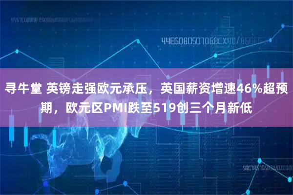 寻牛堂 英镑走强欧元承压，英国薪资增速46%超预期，欧元区PMI跌至519创三个月新低